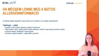 12 - Ha mégsem lenne meg a biztos allergéninformáció