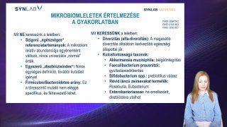 4. Mikrobiomleletek értelmezése