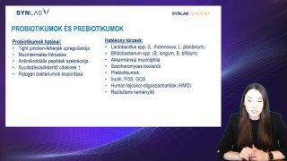 8. Probiotikumok és prebiotikumok