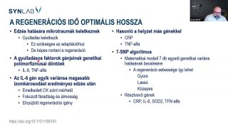 14. Optimális regenerációs idő
